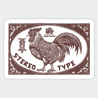 StereoType Brown Chicken Sticker